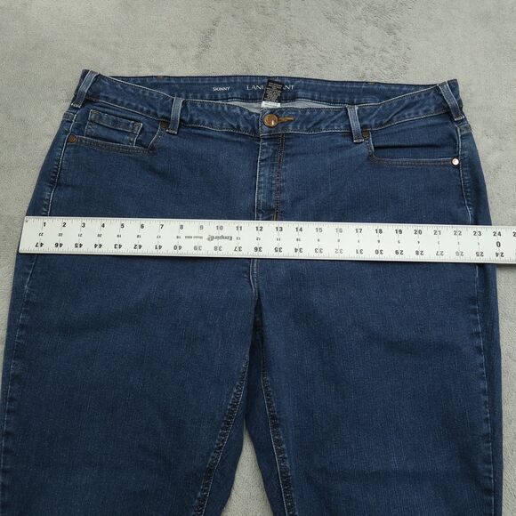 Lane Bryant Jeans Women's Size 22S Blue High-Rise Skinny Denim Pants 28" Inseam - Picture 7 of 16